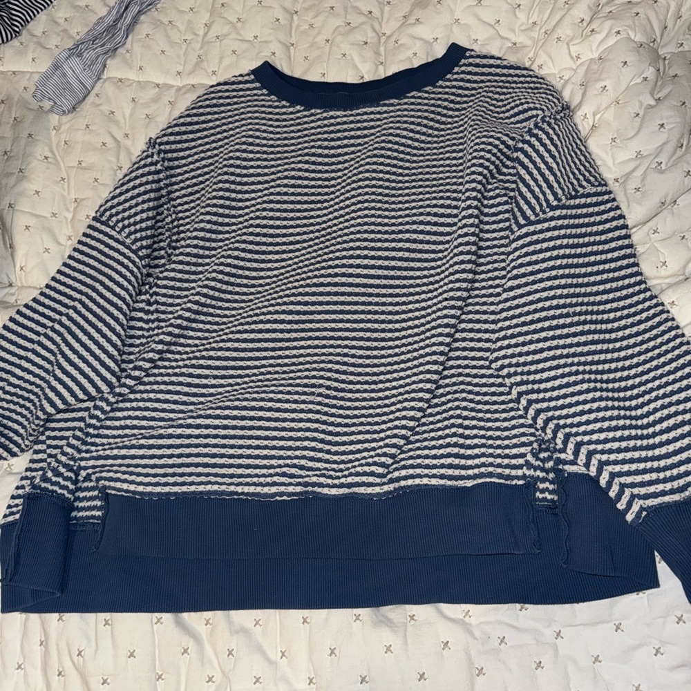 Aerie Waffle knit crew neck
